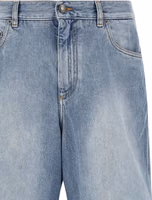 Blue Cotton Bermuda Shorts 3