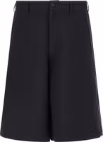 Blue Polyester Bermuda Shorts 1