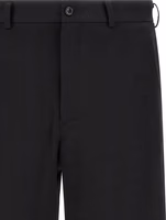 Black Wool Bermuda Shorts 4
