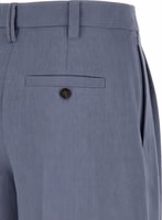 Blue Viscose Bermuda Shorts 4