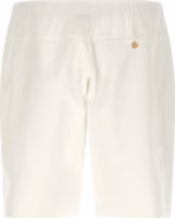 White Polyester Bermuda Shorts 2