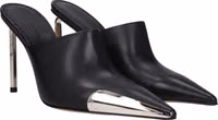 Black Leather High Heel Pumps 2
