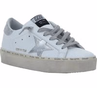 White Calf Leather Bos Taurus Low Top Sneakers 2