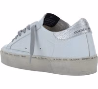 White Calf Leather Bos Taurus Low Top Sneakers 3