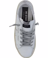 White Calf Leather Bos Taurus Low Top Sneakers 4