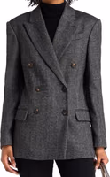 Black Elastane Blazer 2