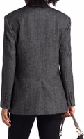 Black Elastane Blazer 3