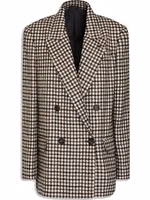 Brown Alpaca Leather Blazer 1