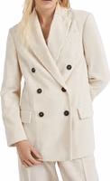 White Cotton Blazer 2