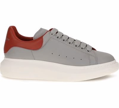 Gray Calf Leather Bos Taurus Platform Sneakers