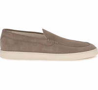 Gray Calf Leather Bos Taurus Slip-On Loafers 1