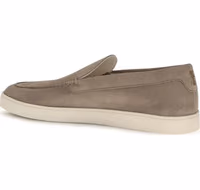 Gray Calf Leather Bos Taurus Slip-On Loafers 3