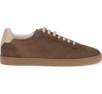 Beige Calf Leather Bos Taurus Low Top Sneakers 1