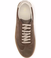 Beige Calf Leather Bos Taurus Low Top Sneakers 4