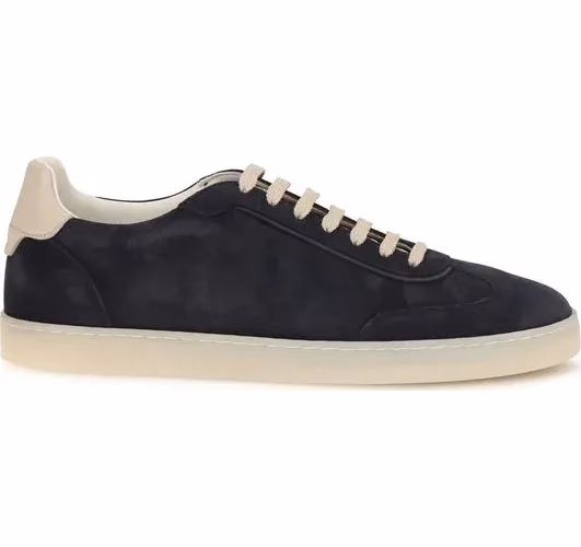 Brown Calf Leather Bos Taurus Low Top Sneakers
