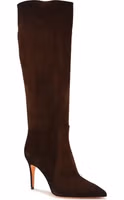 Brown Calf Leather Bos Taurus High Heel Boots 2