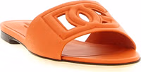 Orange Calfskin Slides 2