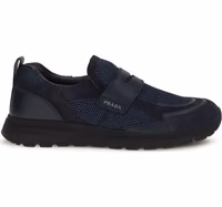 Blue Calf Leather Bos Taurus Athletic Sneakers 1