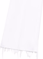 White Cotton Flared Jeans 3