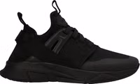 Black Polyethylene Athletic Sneakers 1