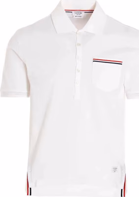 White Cotton Polo Shirt