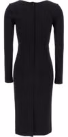 Black Viscose Midi Dress 2