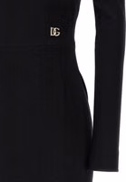 Black Viscose Midi Dress 4