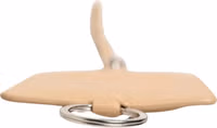 Beige Leather Logo Embossed Lanyard Card Holder Wallet 5
