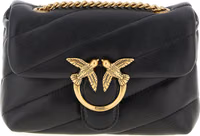 Black Lamb Leather Crossbody Bag 1