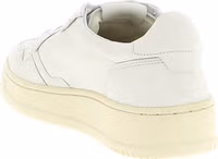 White Goatskin Low Top Sneakers 3