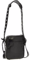 Black Lamb Leather Crossbody Bag 2