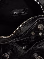 Black Lamb Leather Crossbody Bag 4