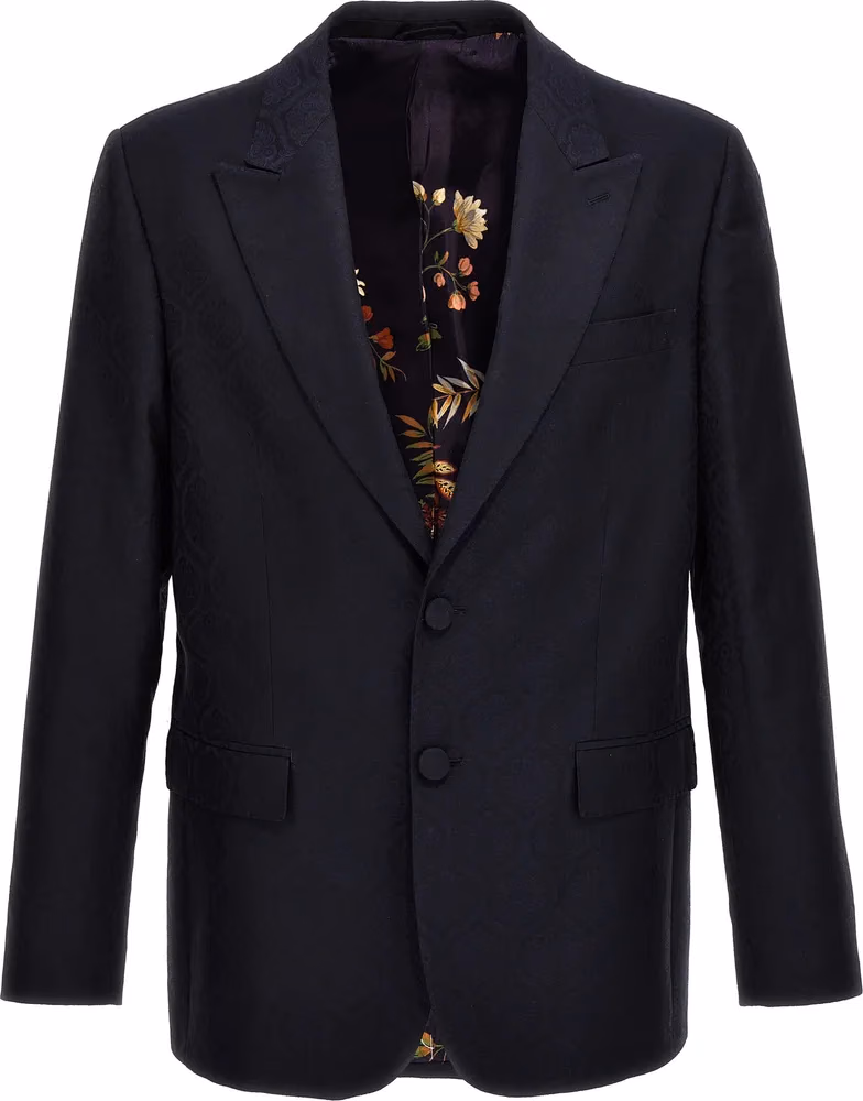 Blue Cotton Blazer