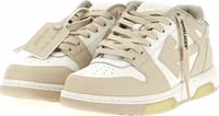 Beige Calfskin Low Top Sneakers 2