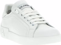 White Calfskin Low Top Sneakers 3