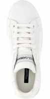 White Calfskin Low Top Sneakers 5