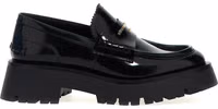 Black Cowhide Slip-On Loafers 1