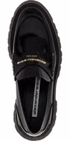 Black Cowhide Slip-On Loafers 4