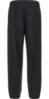 Black Virgin Wool Casual Pants 2