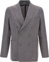 Gray Virgin Wool Blazer 1