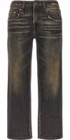 Black Cotton Boyfriend Jeans 1