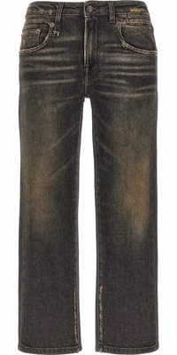 Black Cotton Boyfriend Jeans