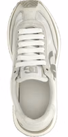 White Calfskin Athletic Sneakers 4