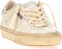 White Lamb Leather Low Top Sneakers 2