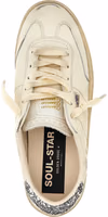 White Lamb Leather Low Top Sneakers 4