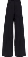 Black Cotton Casual Pants 1