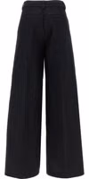 Black Cotton Casual Pants 2