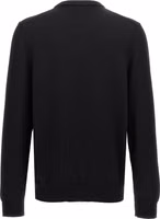 Black Virgin Wool Cardigan 2