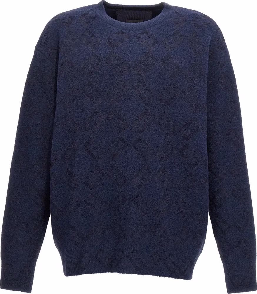 Blue Wool Cardigan