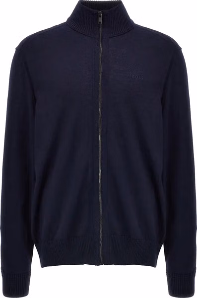Blue Wool Cardigan